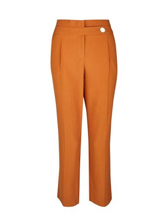 Ginger Button Tapered Trousers | Dorothy Perkins
