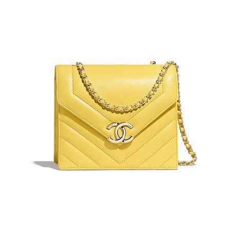 yellow Chanel bag