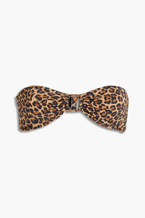 leopard-print bikini top
