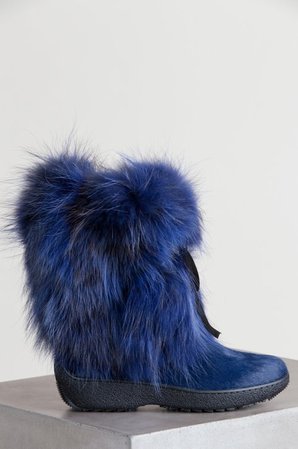 blue boots with fur - Google Search