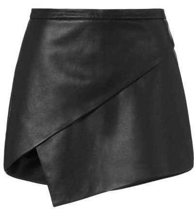 Mini leather skirt