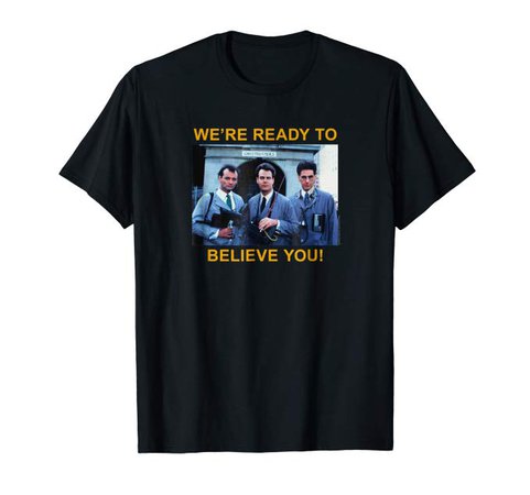 Amazon.com: Ghostbusters Ready to Believe T-shirt: Clothing