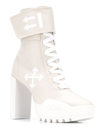 Off-White Touch Strap Ankle Boots | Farfetch.com