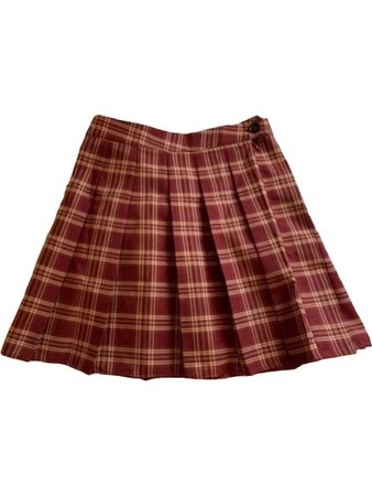 Beautiful Maroon Plaid Skirt 🍂✨
