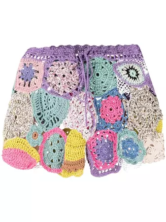 Marco Rambaldi Crochet Knitted Shorts - Farfetch