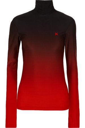 Kwaidan Editions | Printed ombré stretch-jersey top | NET-A-PORTER.COM