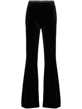 Versace Greca-pattern Detail Trousers - Farfetch