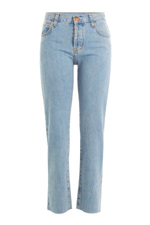 Cropped Straight Leg Jeans Gr. 30