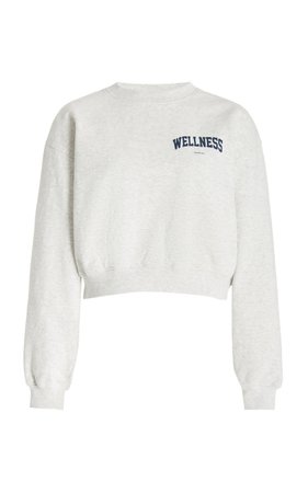 Wellness Cotton Sweatshirt By Sporty & Rich | Moda Operandi