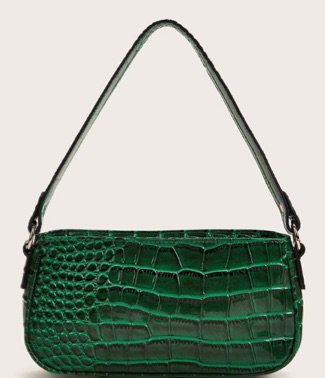 green shein shoulder bag