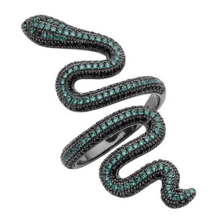 Green Snake Ring