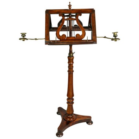 William IV Rosewood Duet Music Stand For Sale at 1stdibs