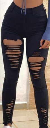 Black Ripped Jeans