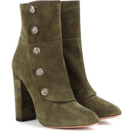 military green ankle boots