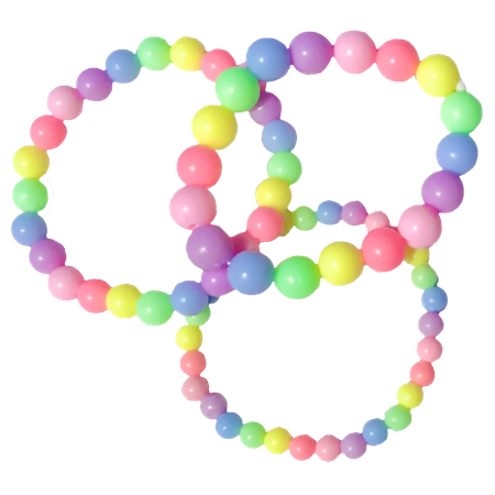 pastel rainbow gumball bracelets