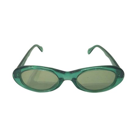 1980s Sonia Rykiel green sunglasses
