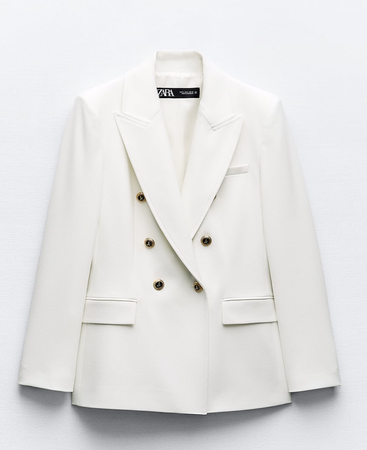 Zara white blazer