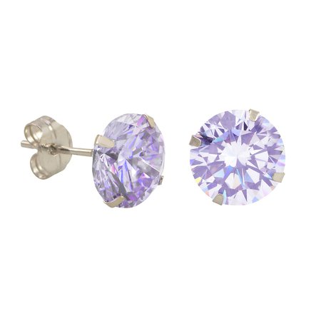 pastel purple stud earrings