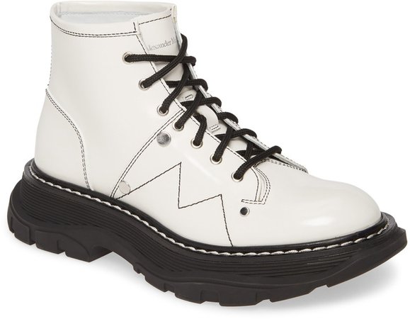 Lace-Up Lug Sole Hiker Boot