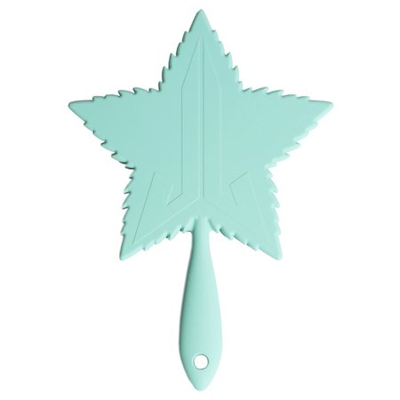 Jeffree Star Cosmetics Leaf Hand Mirror Soft Touch Mint Green | Beautylish