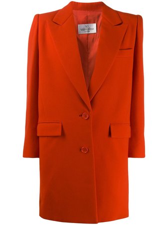 Valentino Pre-Owned 1980's Structured Elongated Blazer - Farfetch