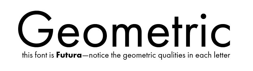 geometric text