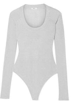 Alix | Clinton metallic stretch-jersey thong bodysuit | NET-A-PORTER.COM