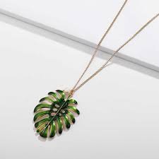 green palm leaf necklace - Google Search