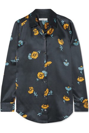 Equipment | Essential floral-print silk-satin shirt | NET-A-PORTER.COM