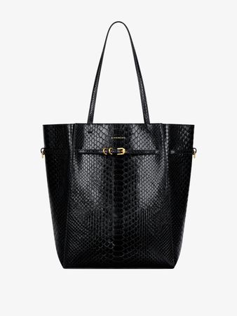 Medium Voyou tote bag in python - black | Givenchy