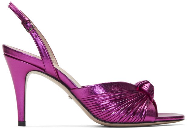 Pink Slingback Crawford Heeled Sandals