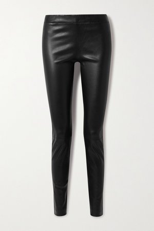 Black Moto leather leggings | The Row | NET-A-PORTER