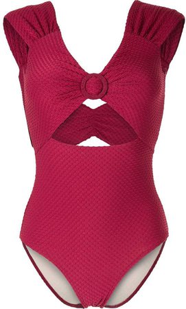 Peony cut-out swimsuit