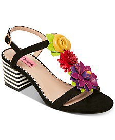 Betsey Johnson Winslow Dress Sandals & Reviews - Sandals & Flip Flops - Shoes - Macy's