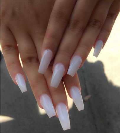 soft white nails