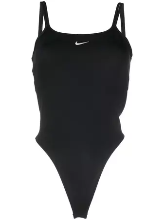 Nike logo-embroidered square-neck Bodysuit - Farfetch