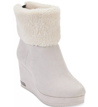 dkny wedge boots