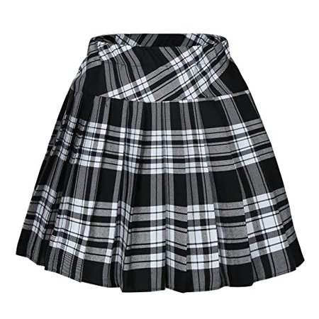 Women's Black Plaid Skirts: Amazon.com