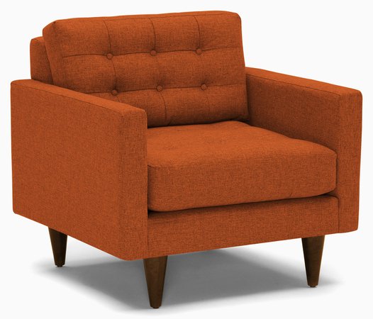 orange accent chair