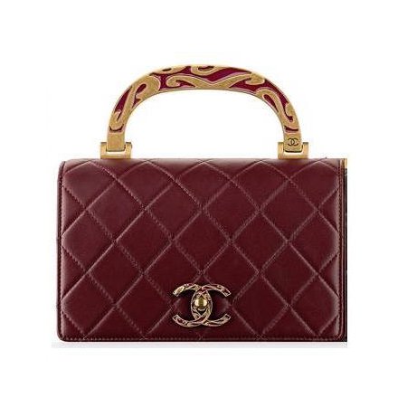 Chanel Calfskin Bag with Enamel-