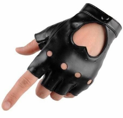 heart leather biker gloves goth/punk accessories