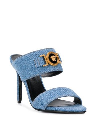 Versace Icon Denim Sandals - Farfetch