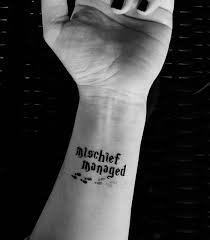 harry potter mischief managed tattoo - Google Search