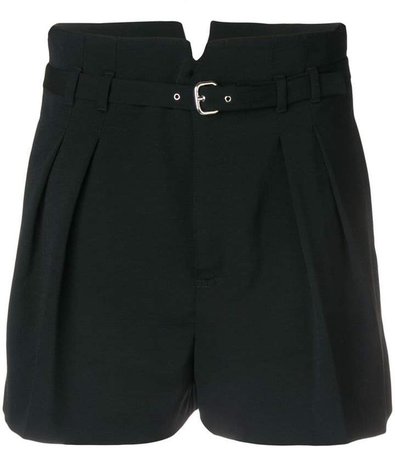 belted culotte shorts