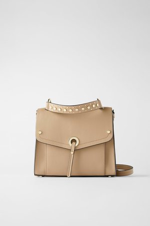 SOFT CITY BAG WITH STUDS - View all-BAGS-WOMAN | ZARA United States