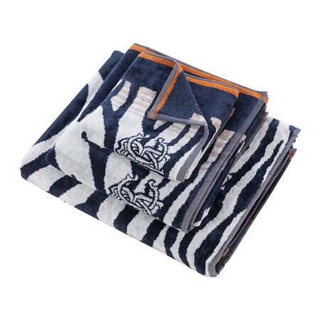 Buy Roberto Cavalli Zeb Towel - Blue - Hand Towel | AMARA