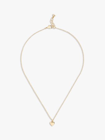 Ted Baker Tiny Heart Pendant Necklace, Gold at John Lewis & Partners