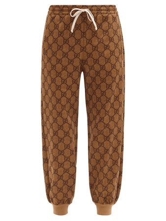 GUCCI GG-print technical-jersey track pants