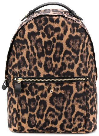 Kelsey large leopard backpack