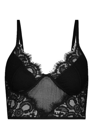 Tall Lace Cup Bralet | Boohoo